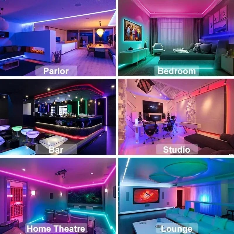 MSL USB LED Strip Lights APP Control Color Changing RGB Flexible Room Decoration
