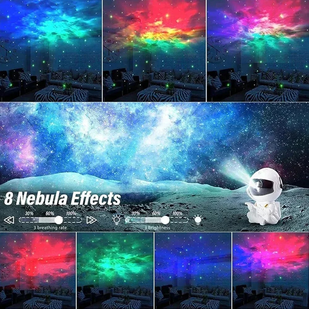 Galaxy Star Astronaut Projector LED Night Light Starry Sky Projectors Lamp Decoration Bedroom Room