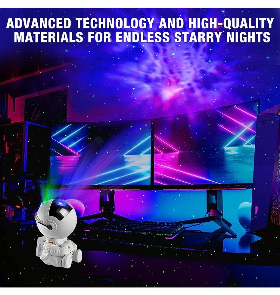 Galaxy Star Astronaut Projector LED Night Light Starry Sky Projectors Lamp Decoration Bedroom Room
