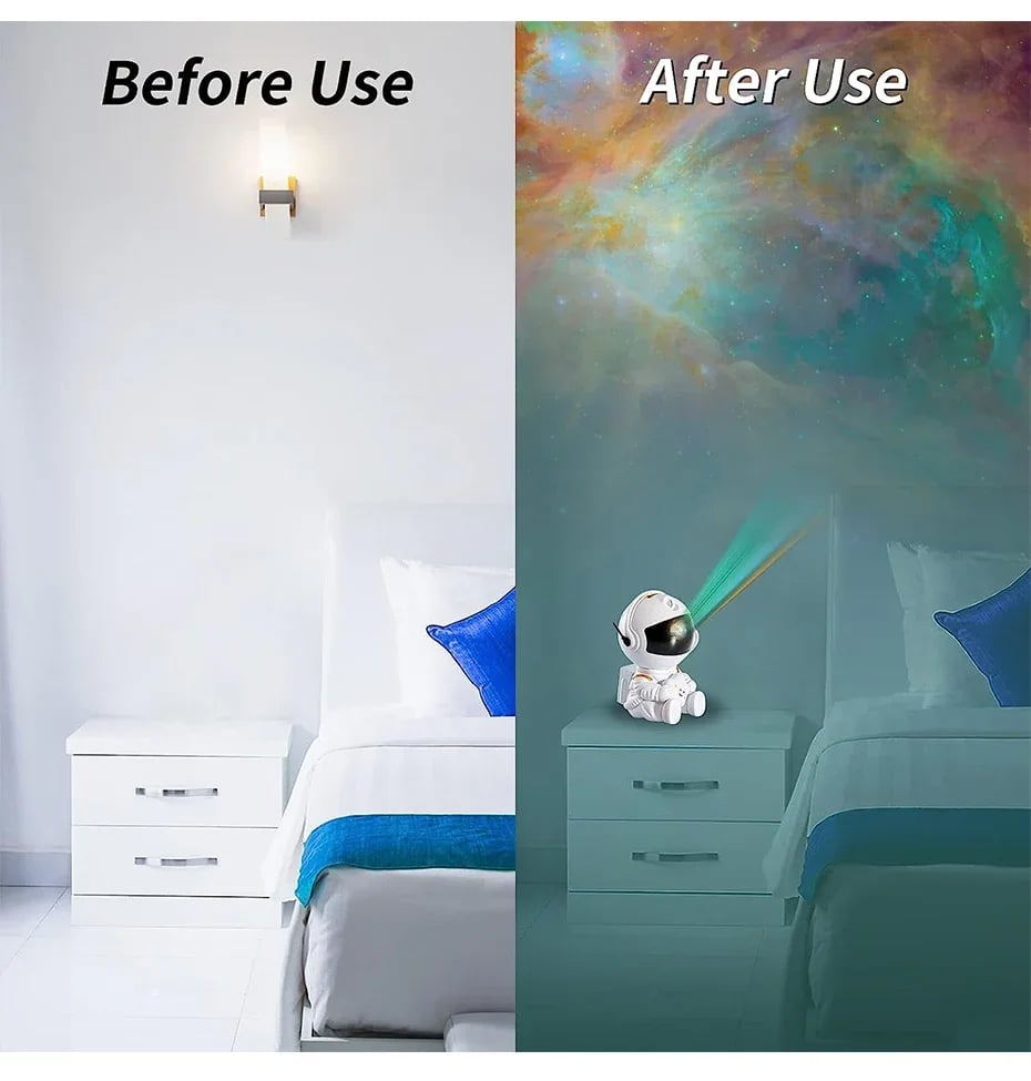 Galaxy Star Astronaut Projector LED Night Light Starry Sky Projectors Lamp Decoration Bedroom Room