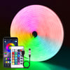 DC5V USB RGB Neon LED Strip, Waterproof Bluetooth App Control Neon Strip Lighting