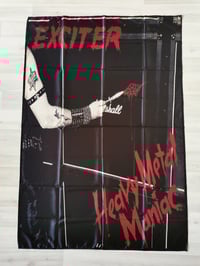 Image 1 of EXCITER - Heavy metal maniac Flag (cloth poster Banner tapestry) Canadian Thrash Speed metal