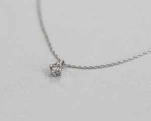 Image of Platinum, pale grey salt and pepper diamond necklace