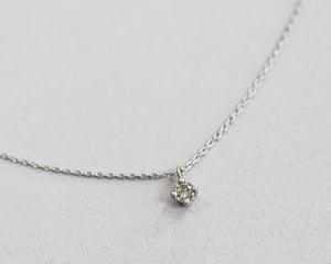 Image of Platinum, pale grey salt and pepper diamond necklace