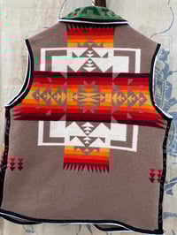Image 1 of Beige vest with black and white trim- Size- 46