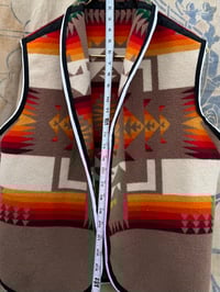 Image 3 of Beige vest with black and white trim- Size- 46