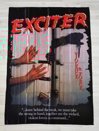Image 1 of EXCITER - Violence and force Flag (cloth poster Banner tapestry) Thrash Speed metal