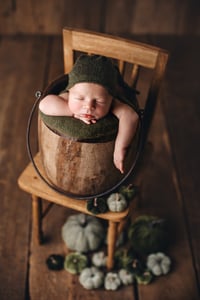 Image 16 of Wooden bucket with metal handle