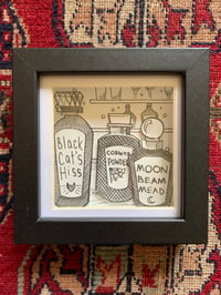 Image 1 of Three Paper Potions black and white 