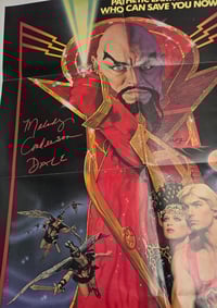 Image 1 of Melody Anderson Signed Rare1980 Flash Gordon Original Vintage Poster Folded 27 x 41