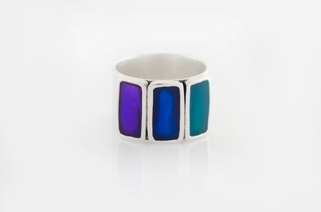 Statement Geometrical Ring-Various colors