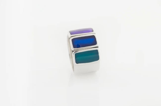 Statement Geometrical Ring-Various colors