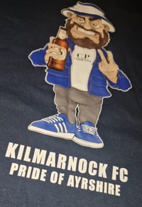 Image 3 of Kilmarnock Pride of Ayrshire Football Casual Holding Beer T-shirts.