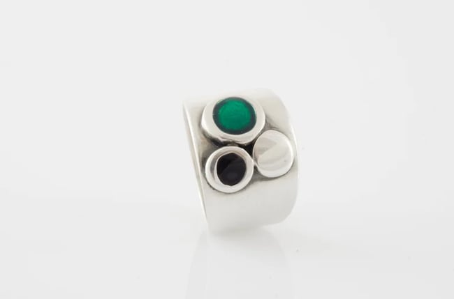Asimetrical Circle Ring-Various colors