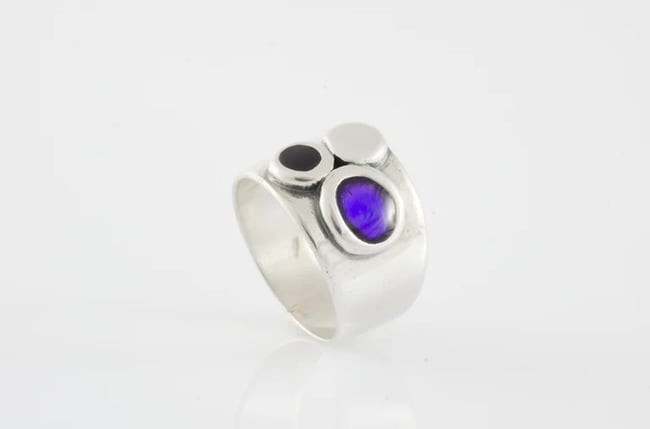 Asimetrical Circle Ring-Various colors