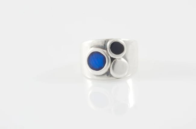 Asimetrical Circle Ring-Various colors