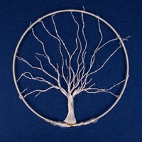 Image 2 of Silver Wire Tree Art Hoop by Escott Art