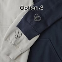 Image 4 of Sleeve Initials Hoodie/Sweatshirt