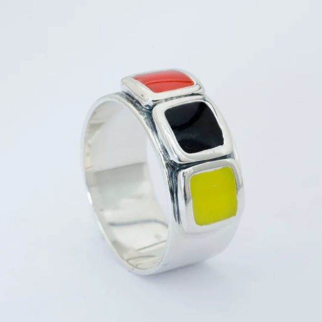 Three Squares Ring-Various colors