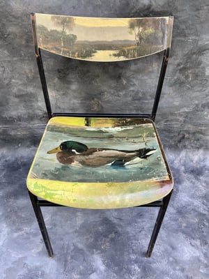 Image of painting chair - duck