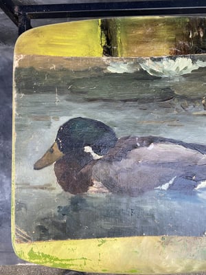 Image of painting chair - duck