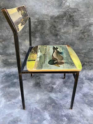 Image of painting chair - duck