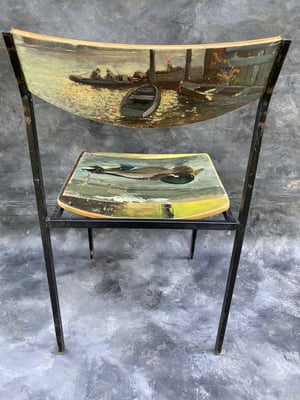 Image of painting chair - duck