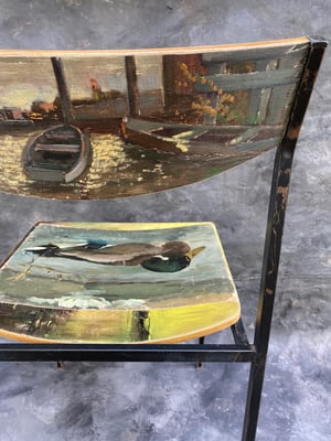 Image of painting chair - duck