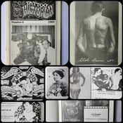 Image of vintage '84 original antique lyle tuttle tattoo historian #5 flash card photo