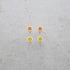 5mm Silver Dot Studs in Yellow or Iced Mango Image 4