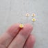 5mm Silver Dot Studs in Yellow or Iced Mango Image 2