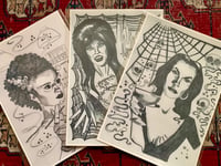 Image 1 of Classic goth icons triptych 
