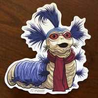 Image 2 of William the WORM Waterproof Sticker!