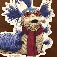 Image 4 of William the WORM Waterproof Sticker!