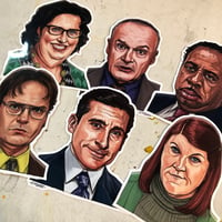 Image 3 of SCRANTON Waterproof Sticker 6 Pack SET - Includes FREE XMAS Card!