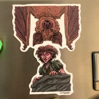 Image 3 of Night Hob & Sleepy Bat NEVERENDING Fridge Magnet!