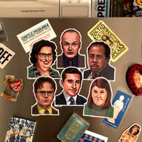 Image 1 of SCRANTON Fridge Magnet 6 Pack SET! Includes FREE Xmas Card!