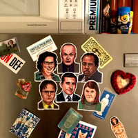 Image 2 of SCRANTON Fridge Magnet 6 Pack SET! Includes FREE Xmas Card!