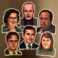 Image 3 of SCRANTON Fridge Magnet 6 Pack SET! Includes FREE Xmas Card!