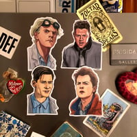 Image 1 of BttF Fridge Magnet 4 Pack!