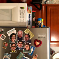 Image 4 of SCRANTON Fridge Magnet 6 Pack SET! Includes FREE Xmas Card!