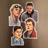 Image 2 of BttF Fridge Magnet 4 Pack!