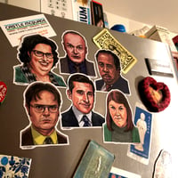 Image 5 of SCRANTON Fridge Magnet 6 Pack SET! Includes FREE Xmas Card!