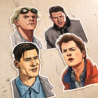 Image 4 of BttF Waterproof Sticker 4 Pack SET!