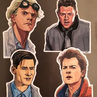 Image 4 of BttF Fridge Magnet 4 Pack!