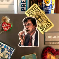 Image 1 of The Smoking Man Fridge Magnet!