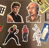 Image 2 of KARATE KICK Fridge Magnets 5 Pack SET!