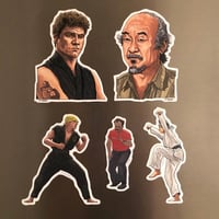 Image 3 of KARATE KICK Fridge Magnets 5 Pack SET!