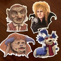 Image 1 of GOBLIN CITY 4 Pack STICKERS Waterproof!