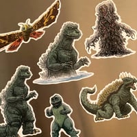 Image 5 of MONSTER ISLAND Fridge Magnet 6 Pack SET - Includes FREE Bday Card!